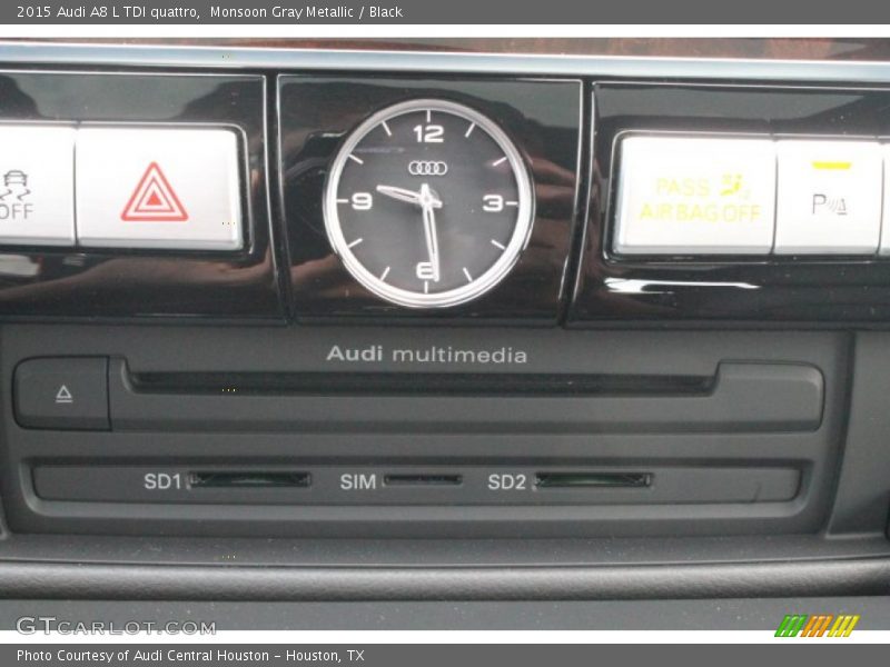 Monsoon Gray Metallic / Black 2015 Audi A8 L TDI quattro
