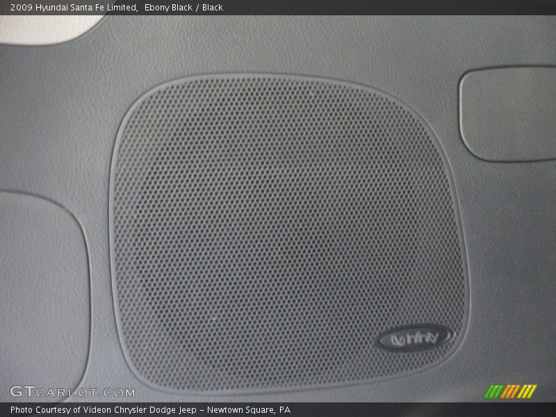 Ebony Black / Black 2009 Hyundai Santa Fe Limited