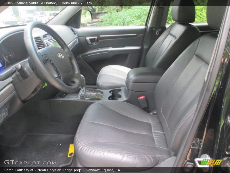 Ebony Black / Black 2009 Hyundai Santa Fe Limited