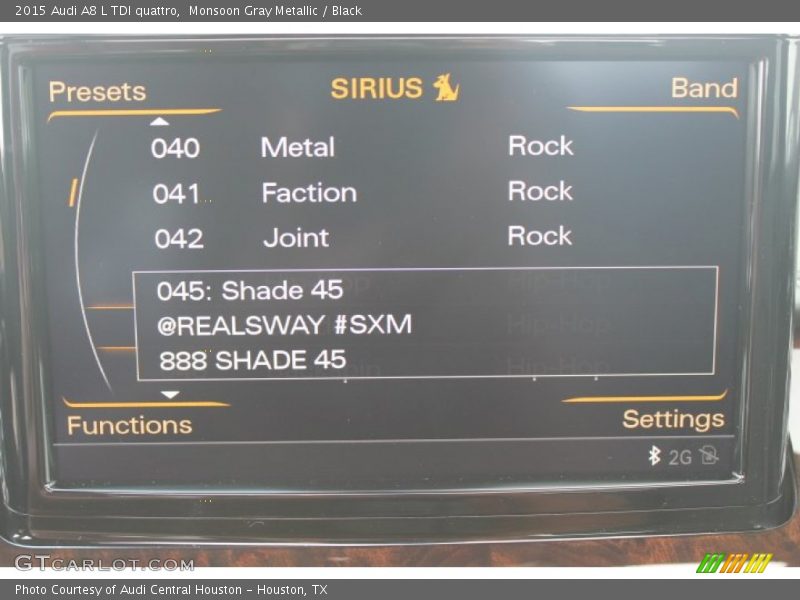 Monsoon Gray Metallic / Black 2015 Audi A8 L TDI quattro