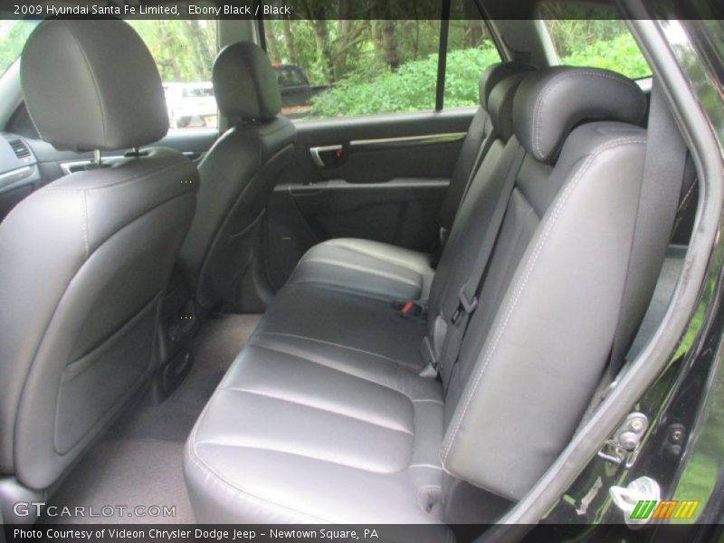 Rear Seat of 2009 Santa Fe Limited