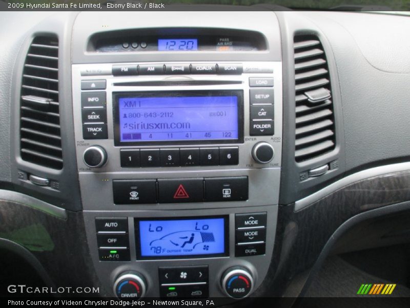 Controls of 2009 Santa Fe Limited