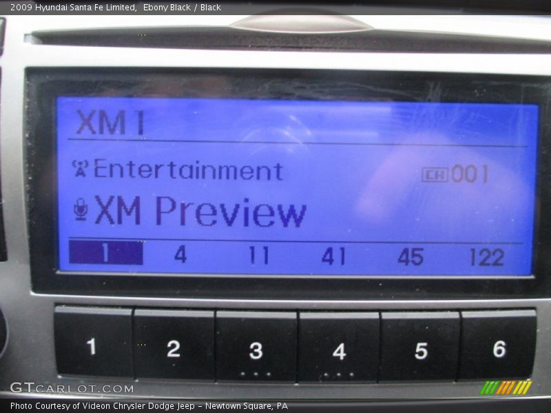 Ebony Black / Black 2009 Hyundai Santa Fe Limited