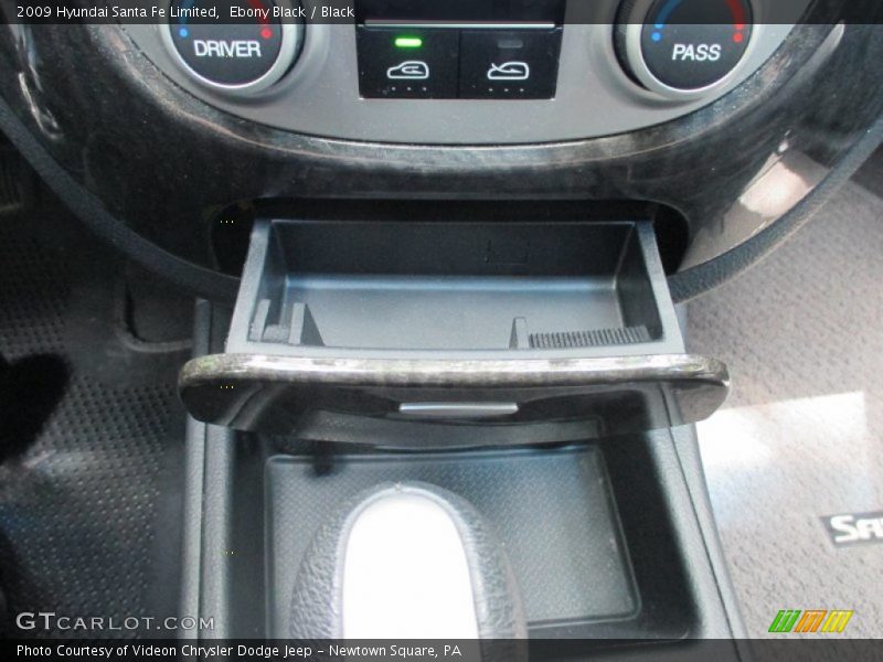 Ebony Black / Black 2009 Hyundai Santa Fe Limited