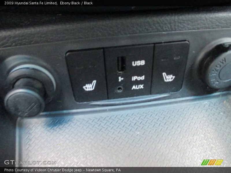 Ebony Black / Black 2009 Hyundai Santa Fe Limited