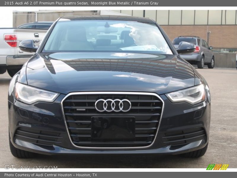 Moonlight Blue Metallic / Titanium Gray 2015 Audi A6 2.0T Premium Plus quattro Sedan