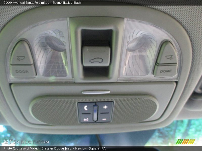 Ebony Black / Black 2009 Hyundai Santa Fe Limited