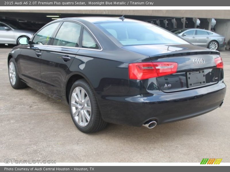 Moonlight Blue Metallic / Titanium Gray 2015 Audi A6 2.0T Premium Plus quattro Sedan