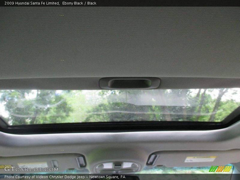 Ebony Black / Black 2009 Hyundai Santa Fe Limited