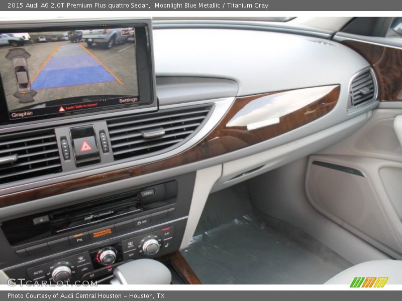 Moonlight Blue Metallic / Titanium Gray 2015 Audi A6 2.0T Premium Plus quattro Sedan
