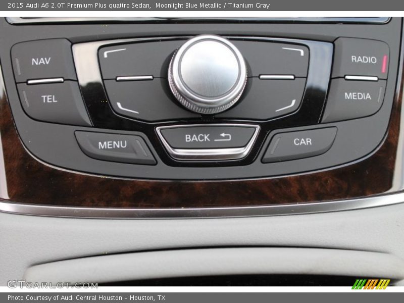 Moonlight Blue Metallic / Titanium Gray 2015 Audi A6 2.0T Premium Plus quattro Sedan