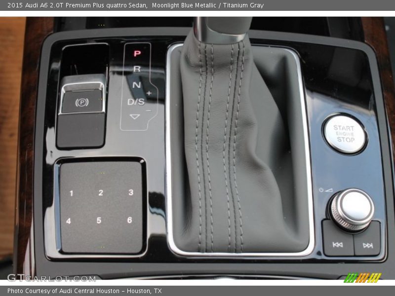 Moonlight Blue Metallic / Titanium Gray 2015 Audi A6 2.0T Premium Plus quattro Sedan