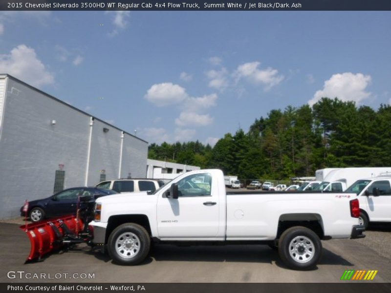 2015 Silverado 3500HD WT Regular Cab 4x4 Plow Truck Summit White