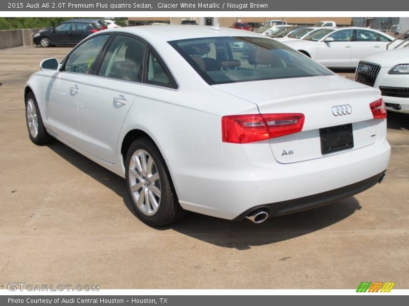 Glacier White Metallic / Nougat Brown 2015 Audi A6 2.0T Premium Plus quattro Sedan