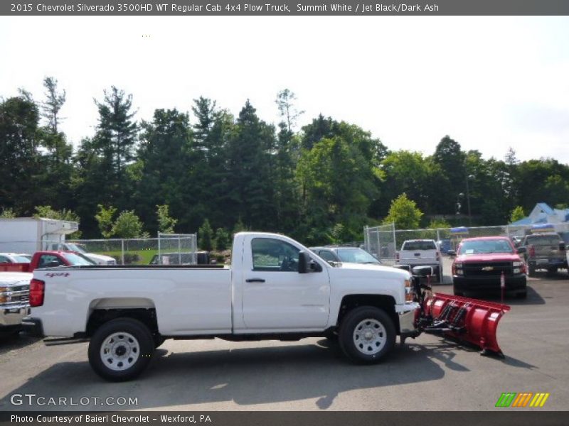 Summit White / Jet Black/Dark Ash 2015 Chevrolet Silverado 3500HD WT Regular Cab 4x4 Plow Truck