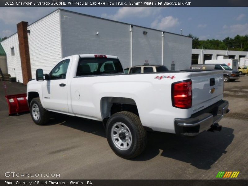  2015 Silverado 3500HD WT Regular Cab 4x4 Plow Truck Summit White