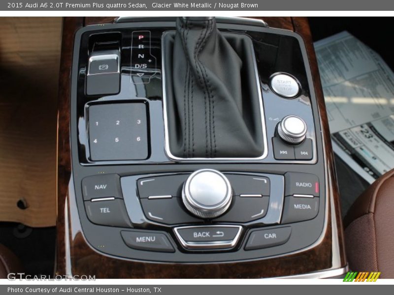 Glacier White Metallic / Nougat Brown 2015 Audi A6 2.0T Premium Plus quattro Sedan