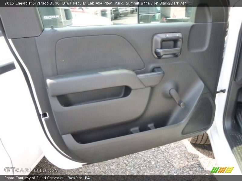 Summit White / Jet Black/Dark Ash 2015 Chevrolet Silverado 3500HD WT Regular Cab 4x4 Plow Truck