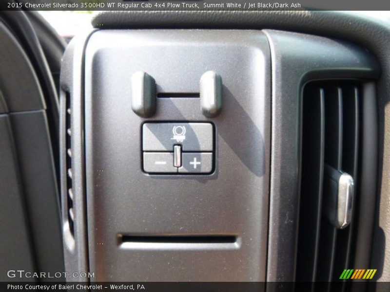 Controls of 2015 Silverado 3500HD WT Regular Cab 4x4 Plow Truck