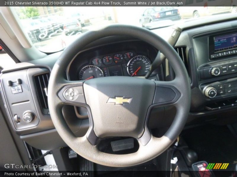  2015 Silverado 3500HD WT Regular Cab 4x4 Plow Truck Steering Wheel