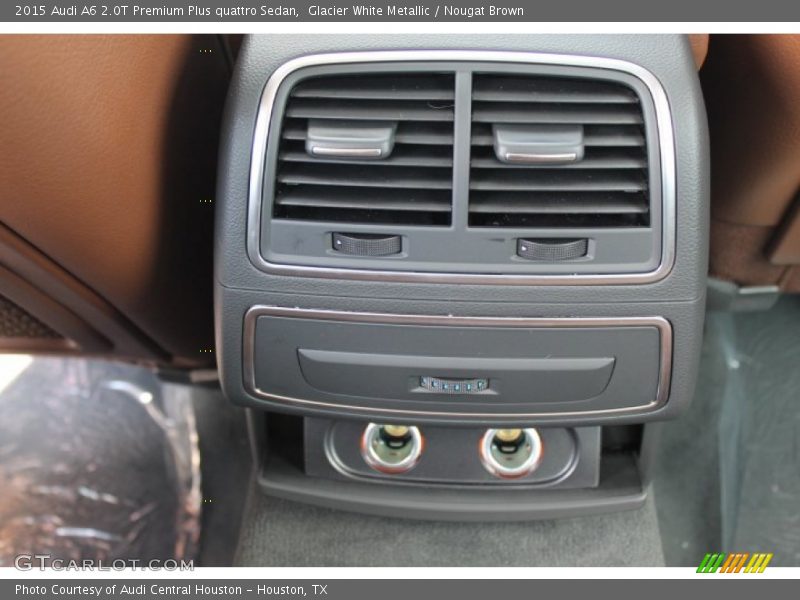 Glacier White Metallic / Nougat Brown 2015 Audi A6 2.0T Premium Plus quattro Sedan