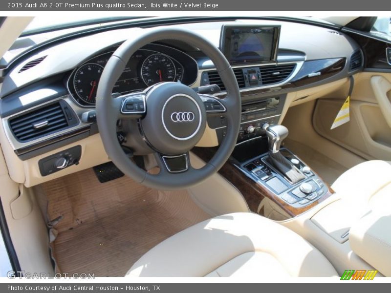 Ibis White / Velvet Beige 2015 Audi A6 2.0T Premium Plus quattro Sedan