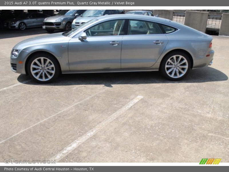 Quartz Gray Metallic / Velvet Beige 2015 Audi A7 3.0T quattro Premium Plus