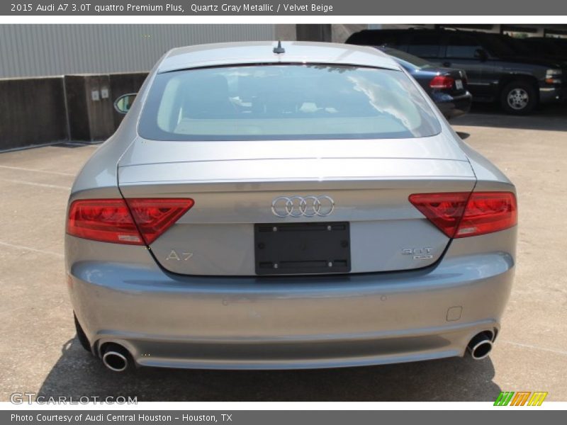 Quartz Gray Metallic / Velvet Beige 2015 Audi A7 3.0T quattro Premium Plus