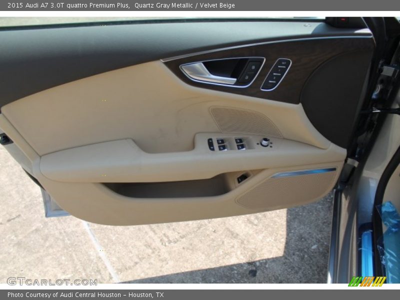 Quartz Gray Metallic / Velvet Beige 2015 Audi A7 3.0T quattro Premium Plus