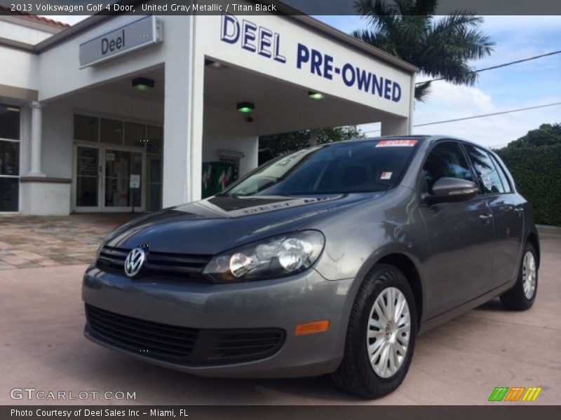 United Gray Metallic / Titan Black 2013 Volkswagen Golf 4 Door