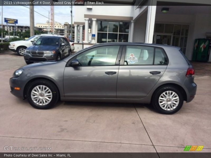 United Gray Metallic / Titan Black 2013 Volkswagen Golf 4 Door