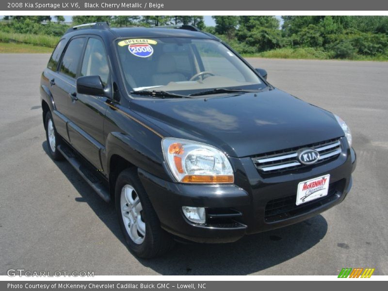 Black Cherry Metallic / Beige 2008 Kia Sportage LX V6