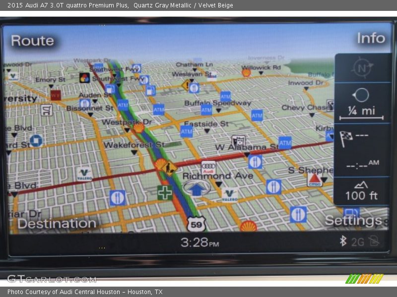 Quartz Gray Metallic / Velvet Beige 2015 Audi A7 3.0T quattro Premium Plus