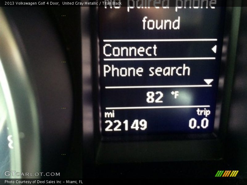 United Gray Metallic / Titan Black 2013 Volkswagen Golf 4 Door