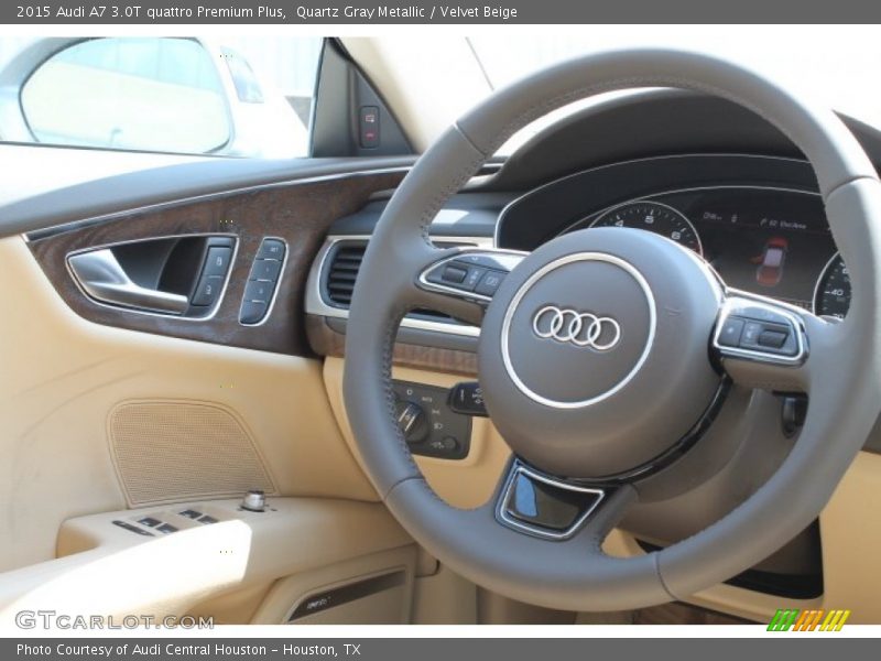 Quartz Gray Metallic / Velvet Beige 2015 Audi A7 3.0T quattro Premium Plus