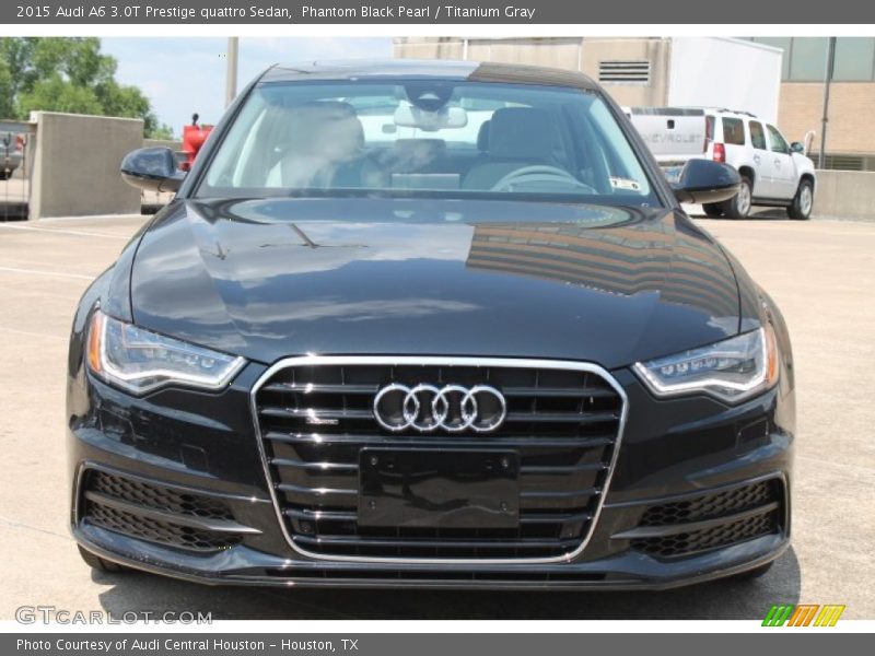 Phantom Black Pearl / Titanium Gray 2015 Audi A6 3.0T Prestige quattro Sedan