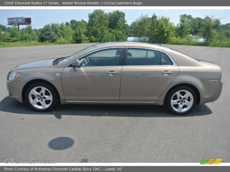 Amber Bronze Metallic / Cocoa/Cashmere Beige 2008 Chevrolet Malibu LT Sedan