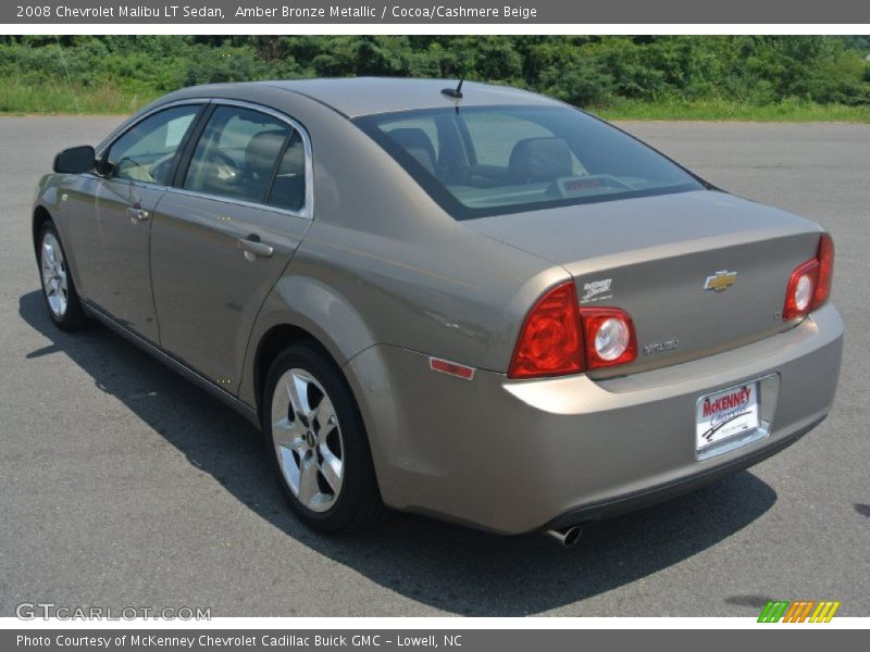 Amber Bronze Metallic / Cocoa/Cashmere Beige 2008 Chevrolet Malibu LT Sedan