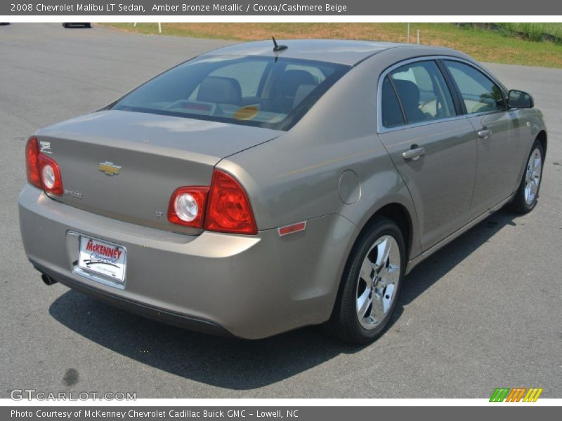 Amber Bronze Metallic / Cocoa/Cashmere Beige 2008 Chevrolet Malibu LT Sedan