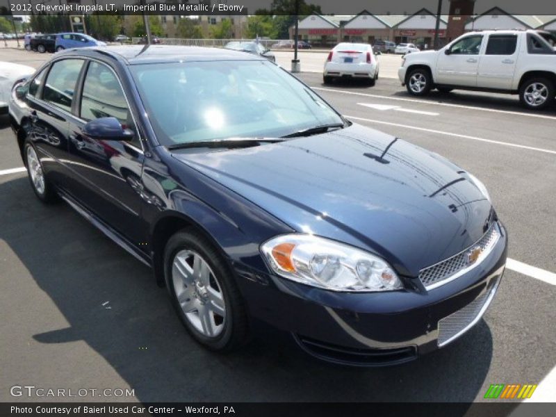 Imperial Blue Metallic / Ebony 2012 Chevrolet Impala LT