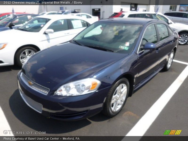 Imperial Blue Metallic / Ebony 2012 Chevrolet Impala LT