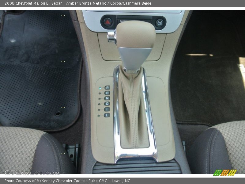 Amber Bronze Metallic / Cocoa/Cashmere Beige 2008 Chevrolet Malibu LT Sedan