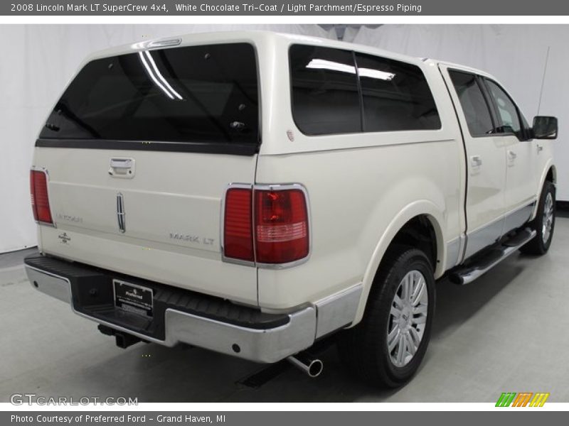White Chocolate Tri-Coat / Light Parchment/Espresso Piping 2008 Lincoln Mark LT SuperCrew 4x4