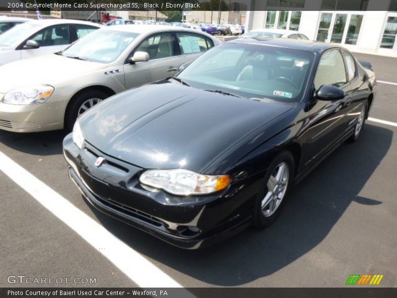 Black / Ebony Black 2004 Chevrolet Monte Carlo Supercharged SS