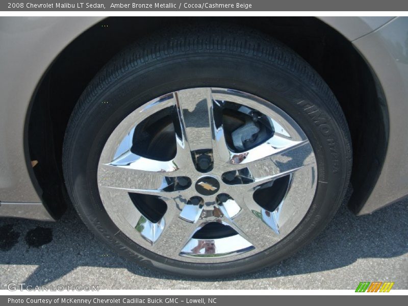 Amber Bronze Metallic / Cocoa/Cashmere Beige 2008 Chevrolet Malibu LT Sedan