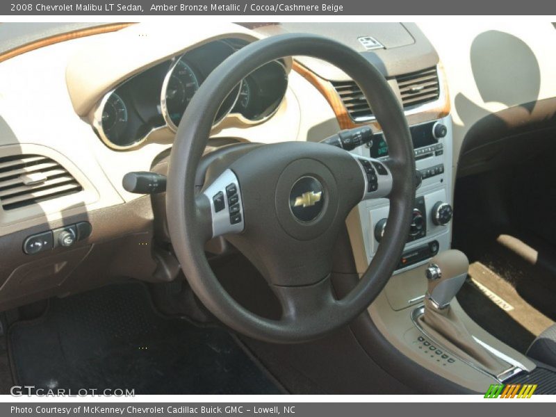 Amber Bronze Metallic / Cocoa/Cashmere Beige 2008 Chevrolet Malibu LT Sedan