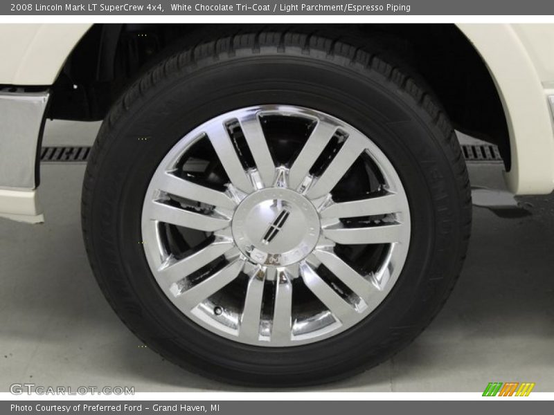 White Chocolate Tri-Coat / Light Parchment/Espresso Piping 2008 Lincoln Mark LT SuperCrew 4x4