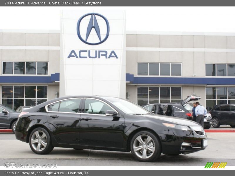 Crystal Black Pearl / Graystone 2014 Acura TL Advance