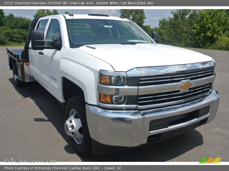 Summit White / Jet Black/Dark Ash 2015 Chevrolet Silverado 3500HD WT Crew Cab 4x4