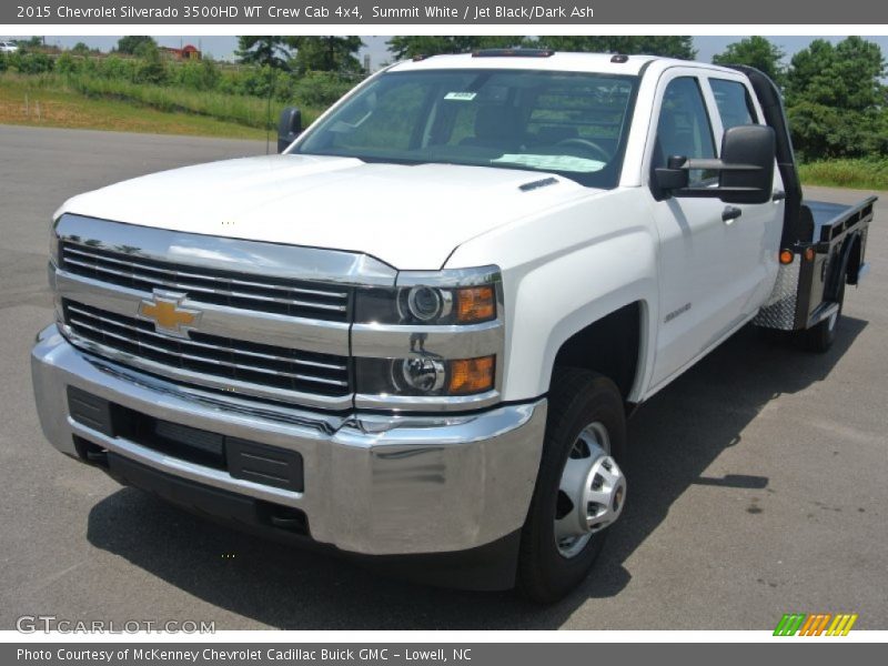 Summit White / Jet Black/Dark Ash 2015 Chevrolet Silverado 3500HD WT Crew Cab 4x4